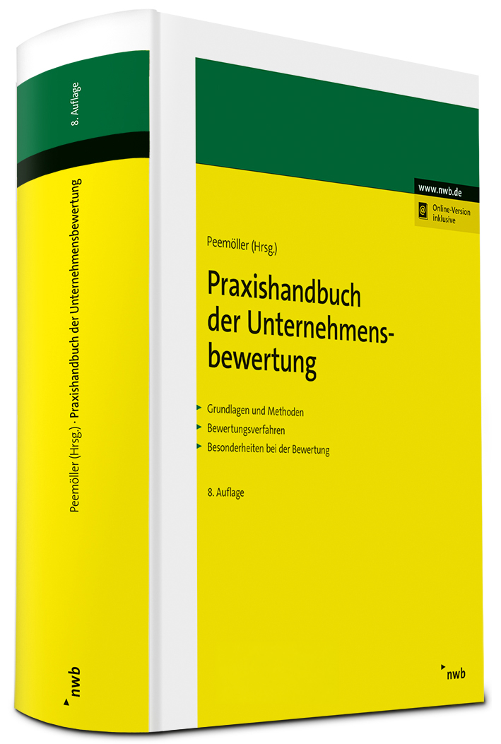 Cover des Fachbuchs "Praxishandbuch der Unternehmensbewertung" | nwb Verlag