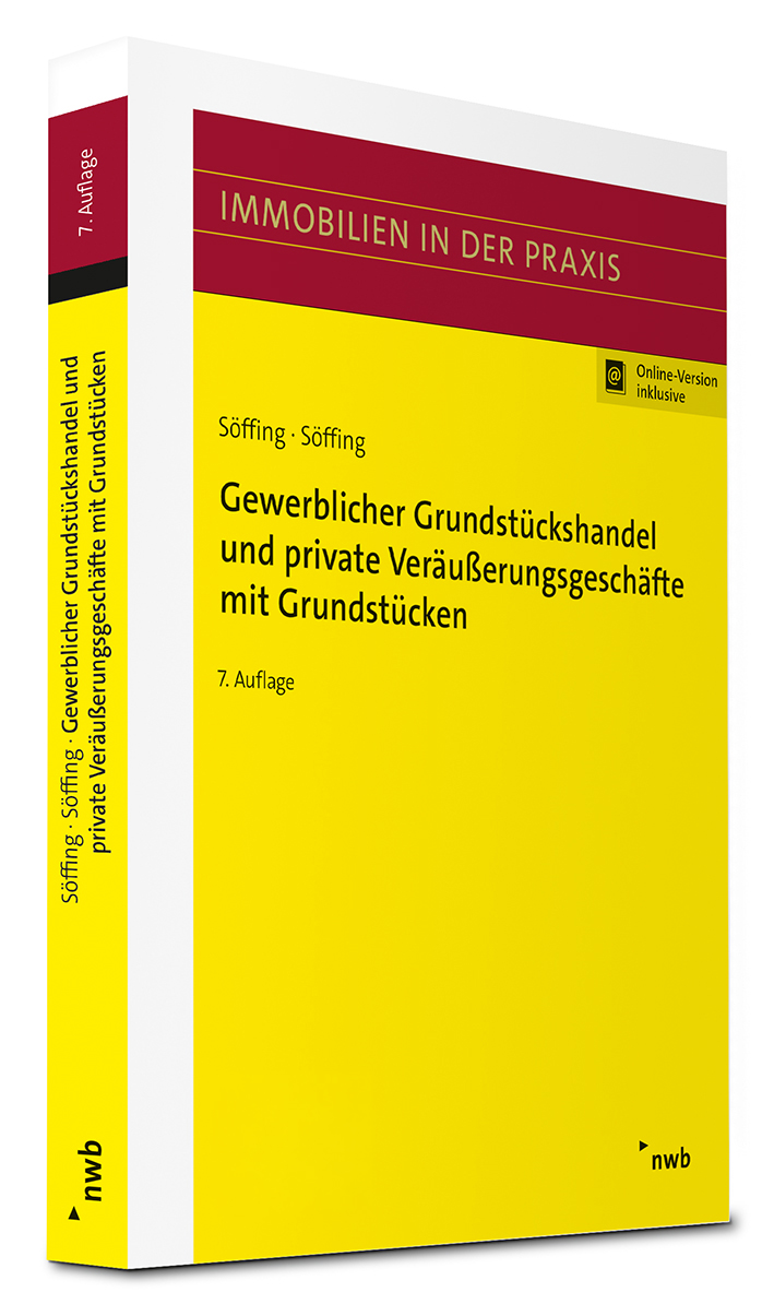 Cover des Fachbuchs "Gewerblicher Grundstückshandel und private Veräußerungsgeschäfte mit Grundstücken" | nwb Verlag