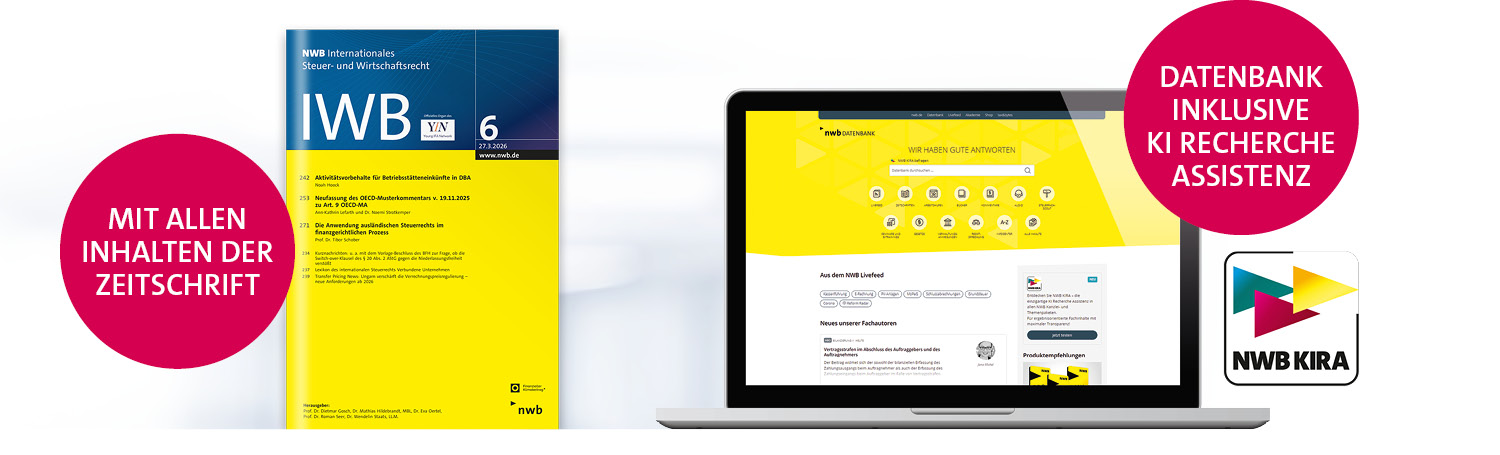 Abbildung der Produktbestandteile Zeitschrift und Datenbank