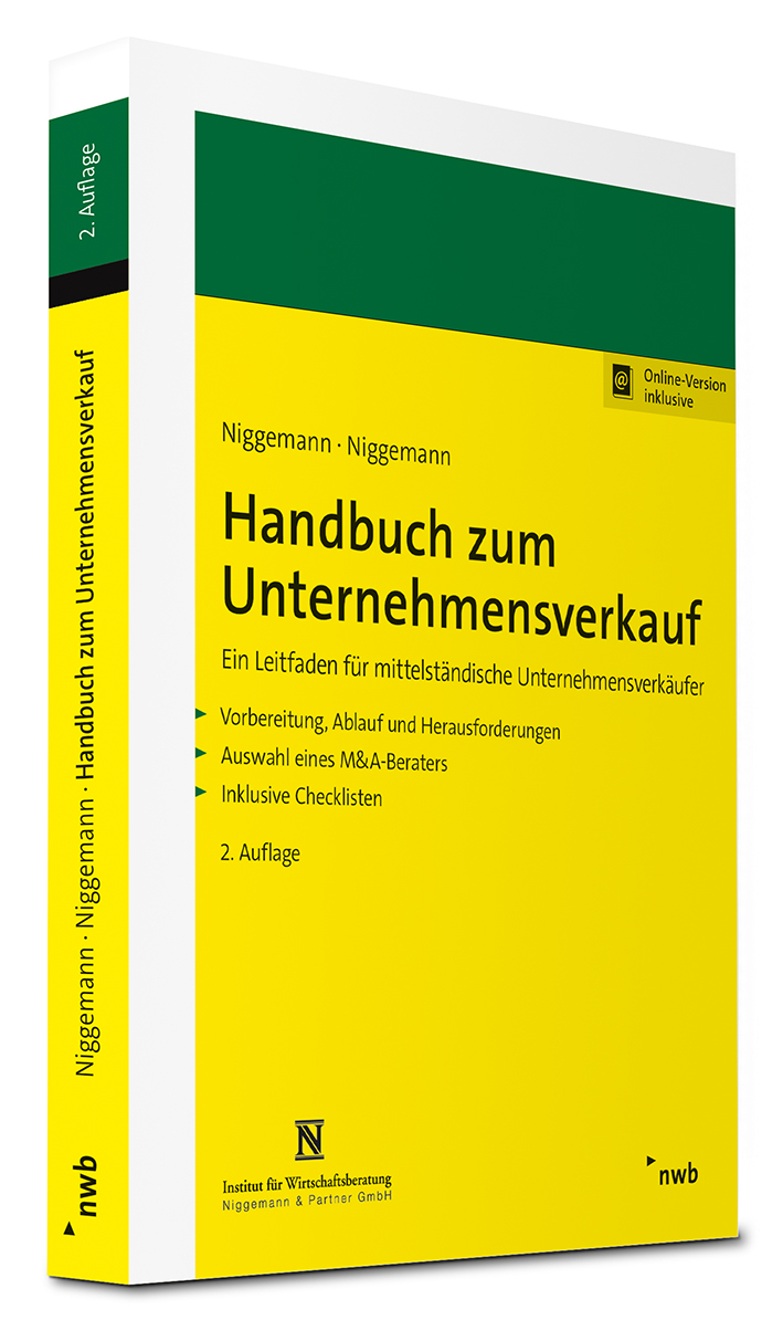 Cover des Fachbuchs "Handbuch zum Unternehmensverkauf" | nwb Verlag