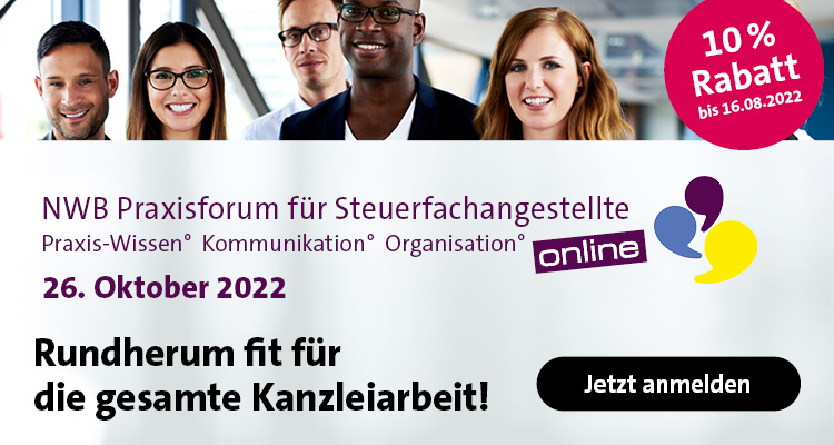 Steuerberater Forum 2022 Banner