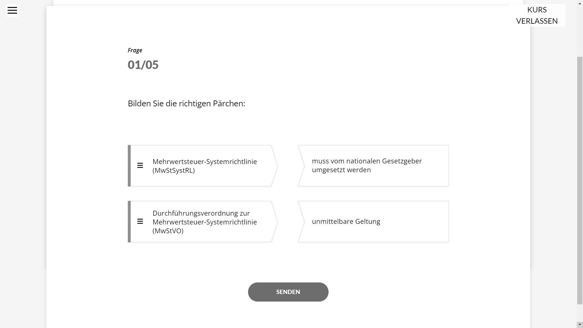 Struktur des Umsatzsteuergesetzes und Harmonisierung der Umsatzsteuer