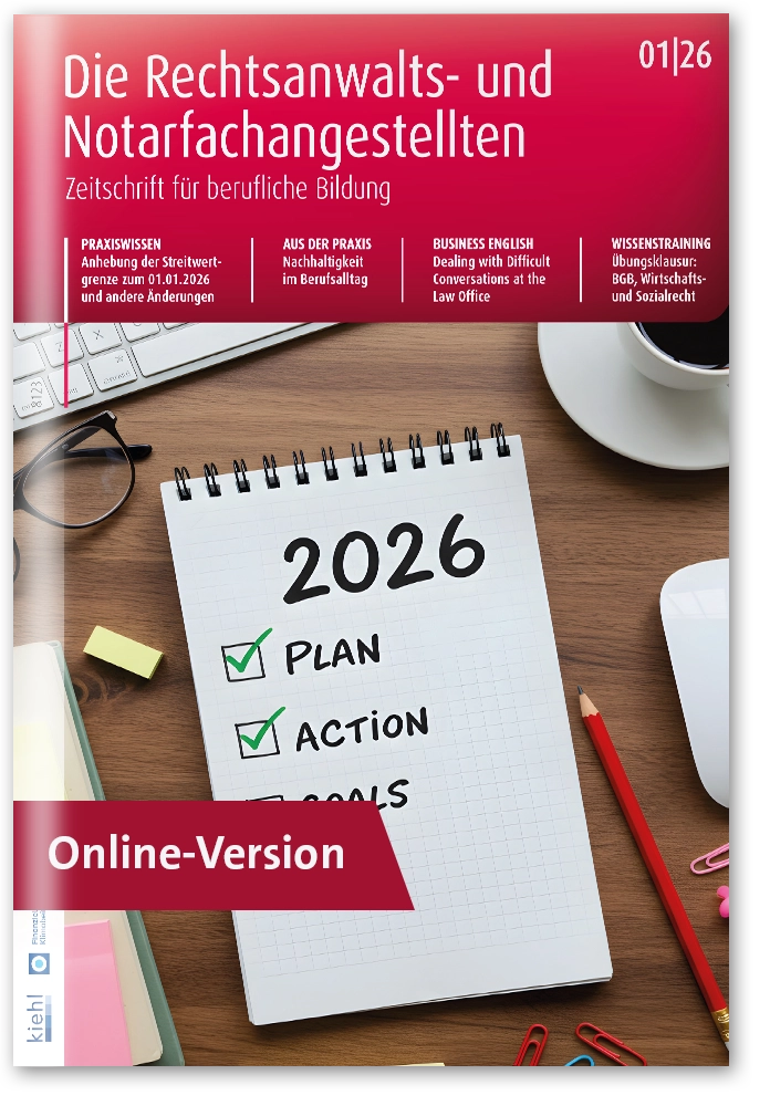 Die Rechtsanwalts- und Notarfachangestellten Online