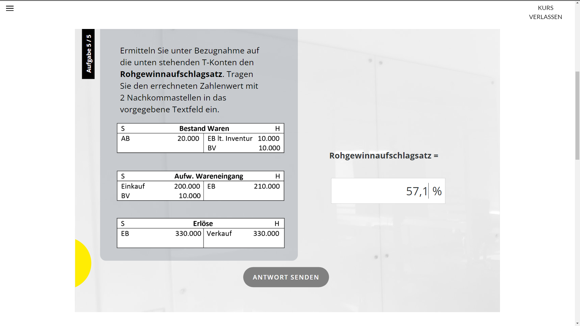 Vorräte buchen