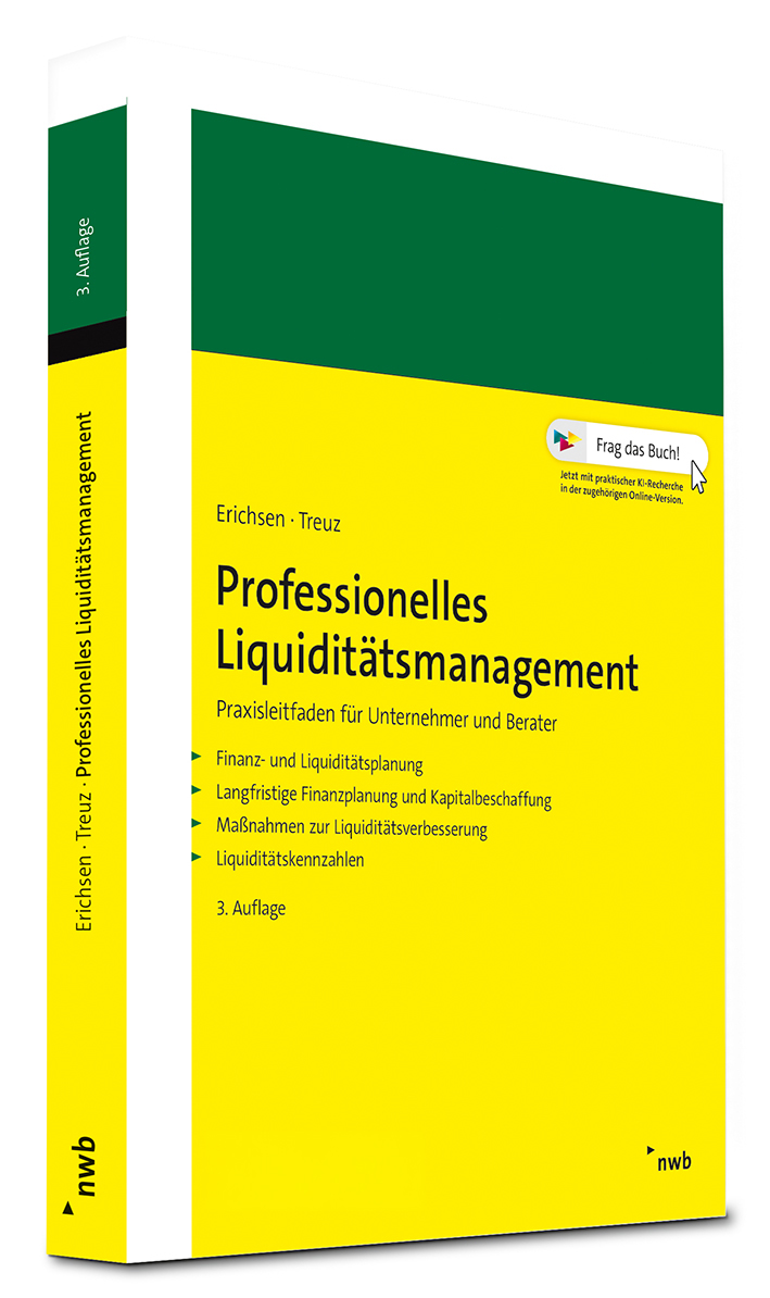 Cover des Fachbuchs "Professionelles Liquiditätsmanagement" | nwb Verlag