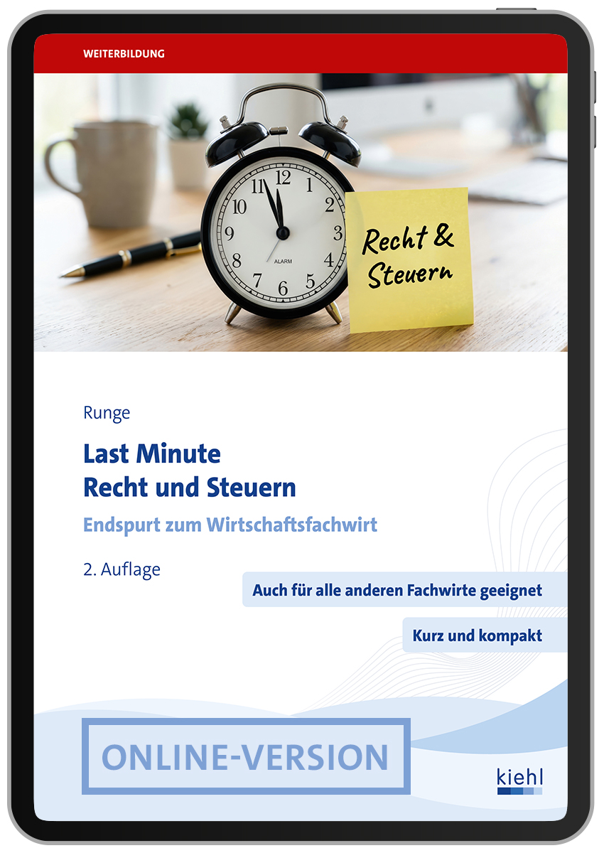 Last Minute Recht und Steuern