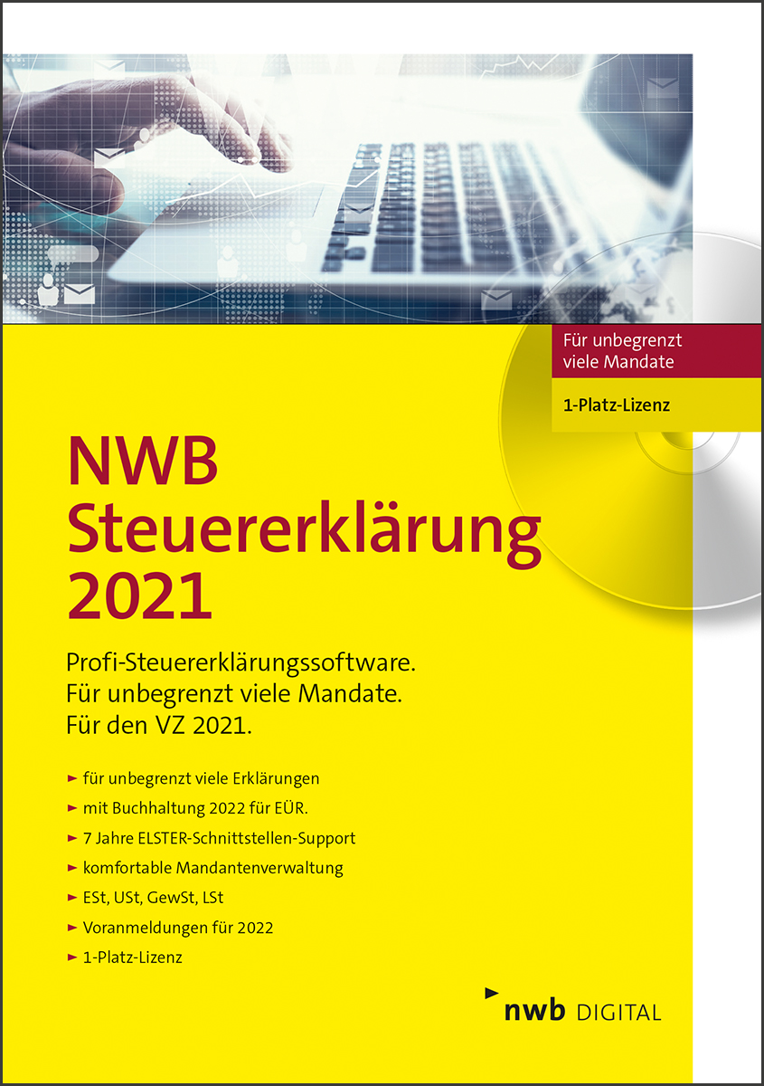 NWB Steuererklärung 2021 – 1-Platz-Lizenz