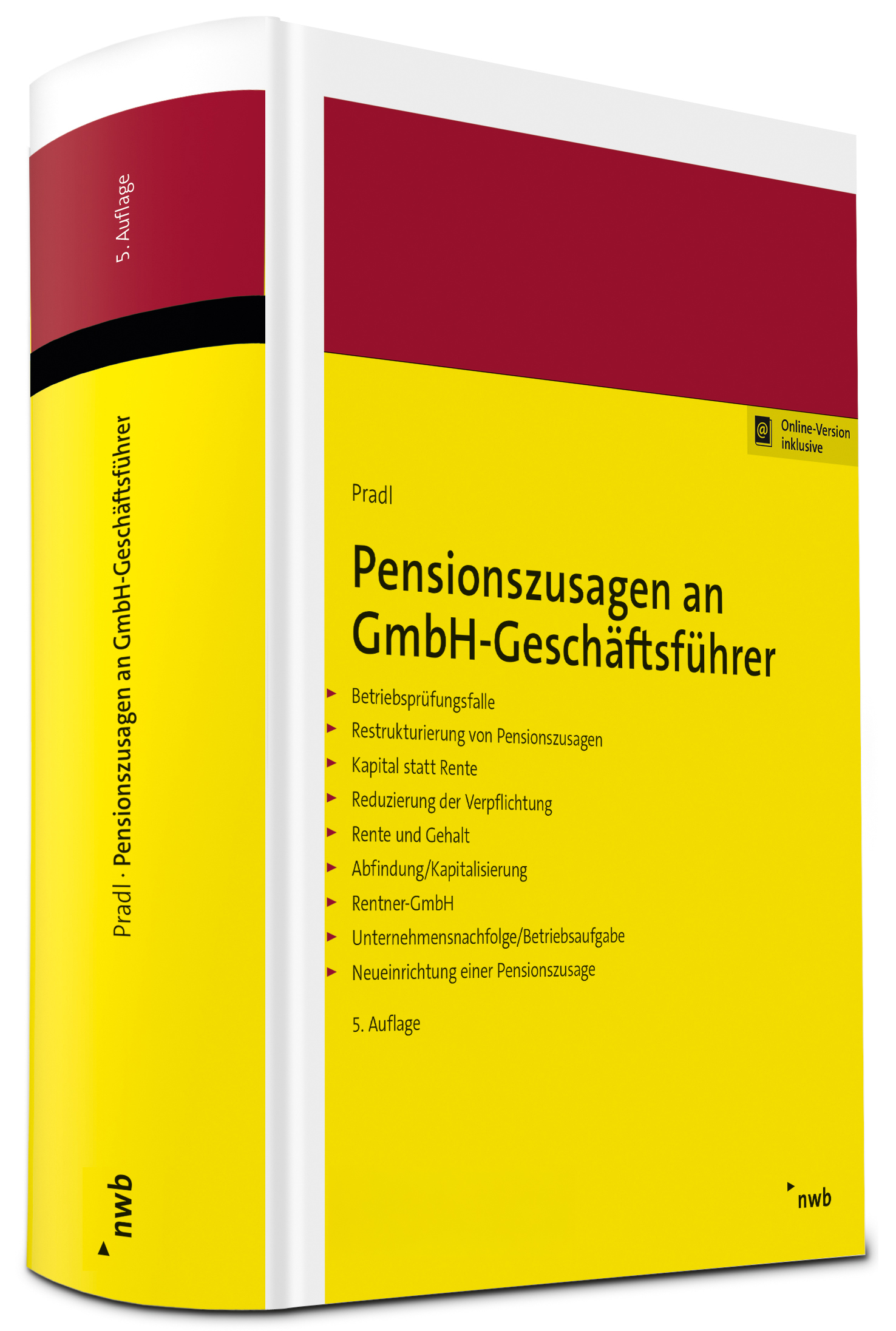 Cover des Fachbuchs "Pensionszusagen an GmbH-Geschäftsführer" | nwb Verlag