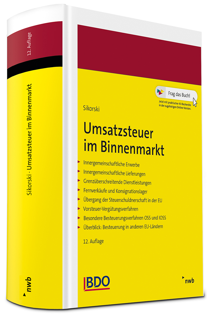Cover des Fachbuchs "Umsatzsteuer im Binnenmarkt" | nwb Verlag
