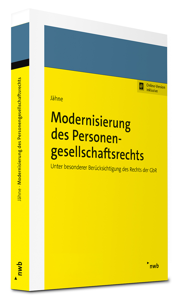 Cover des Fachbuchs "Modernisierung des Personengesellschaftsrechts" | nwb Verlag