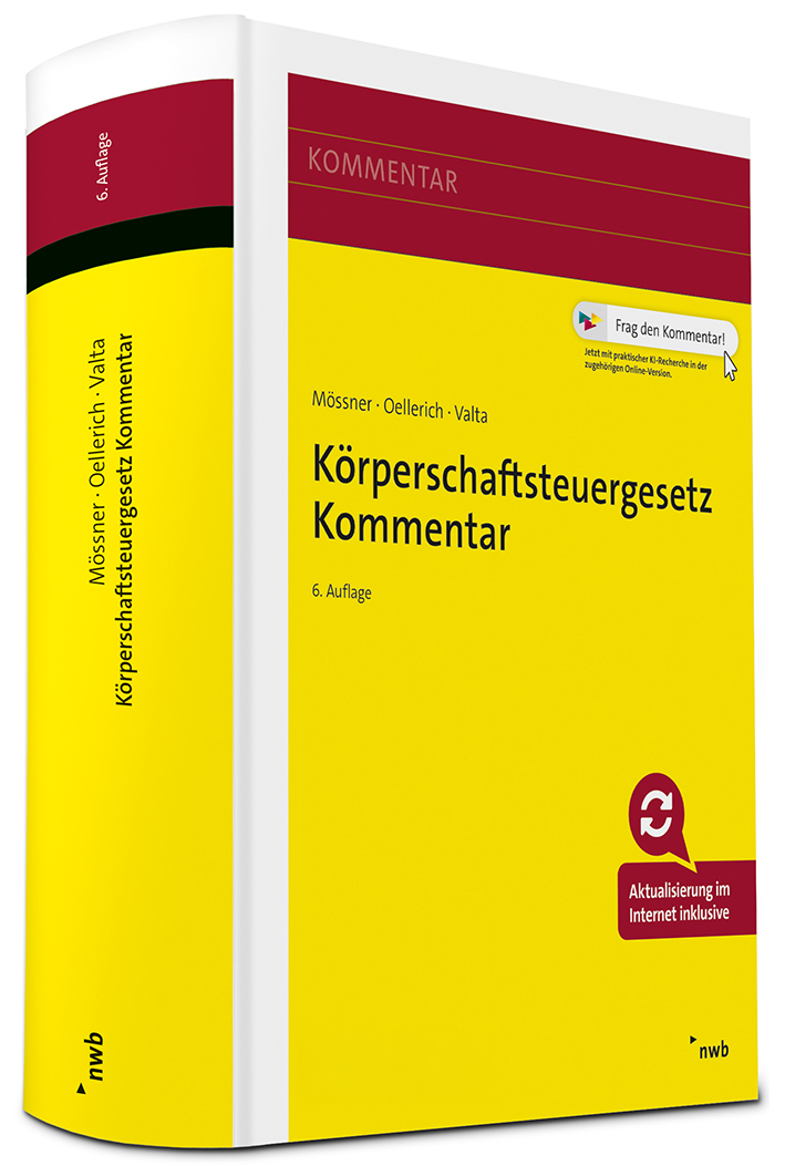 Cover des Fachbuchs "Körperschaftsteuergesetz Kommentar" | nwb Verlag