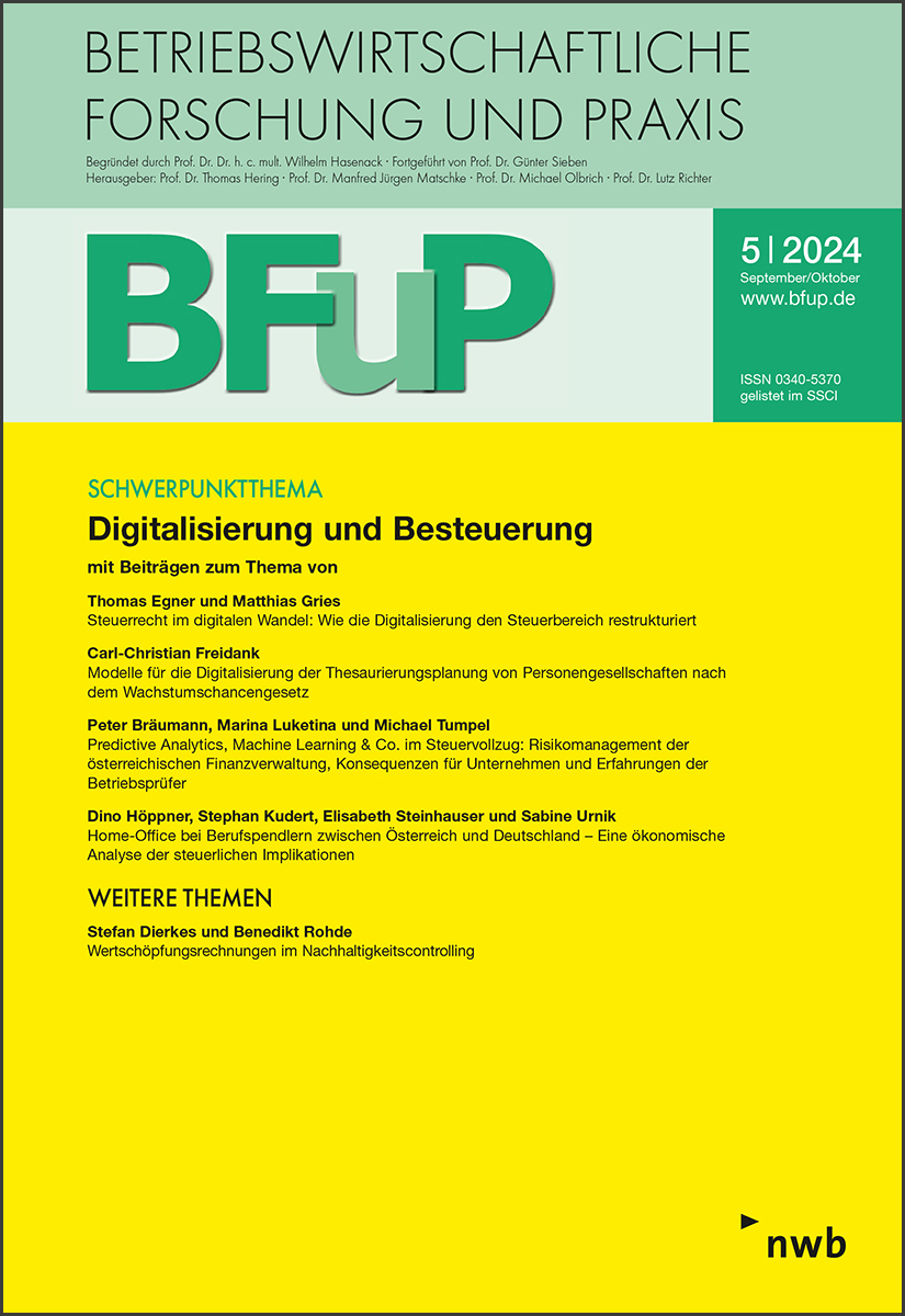 Digitalisierung und Besteuerung