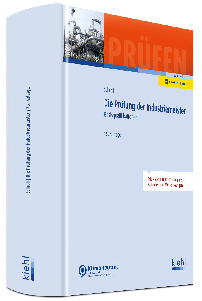 Die Prüfung der Industriemeister Buch Cover Kiehl Verlag
