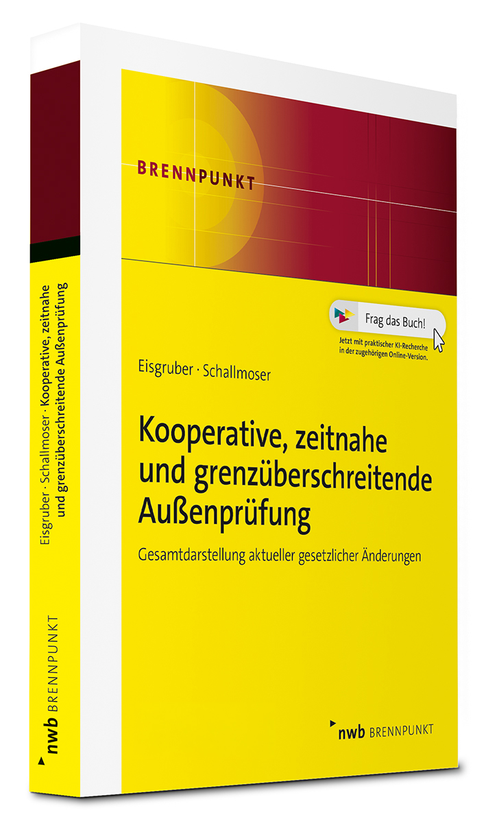 Cover des Fachbuchs "Kooperative, zeitnahe und grenzüberschreitende Außenprüfung" | nwb Verlag