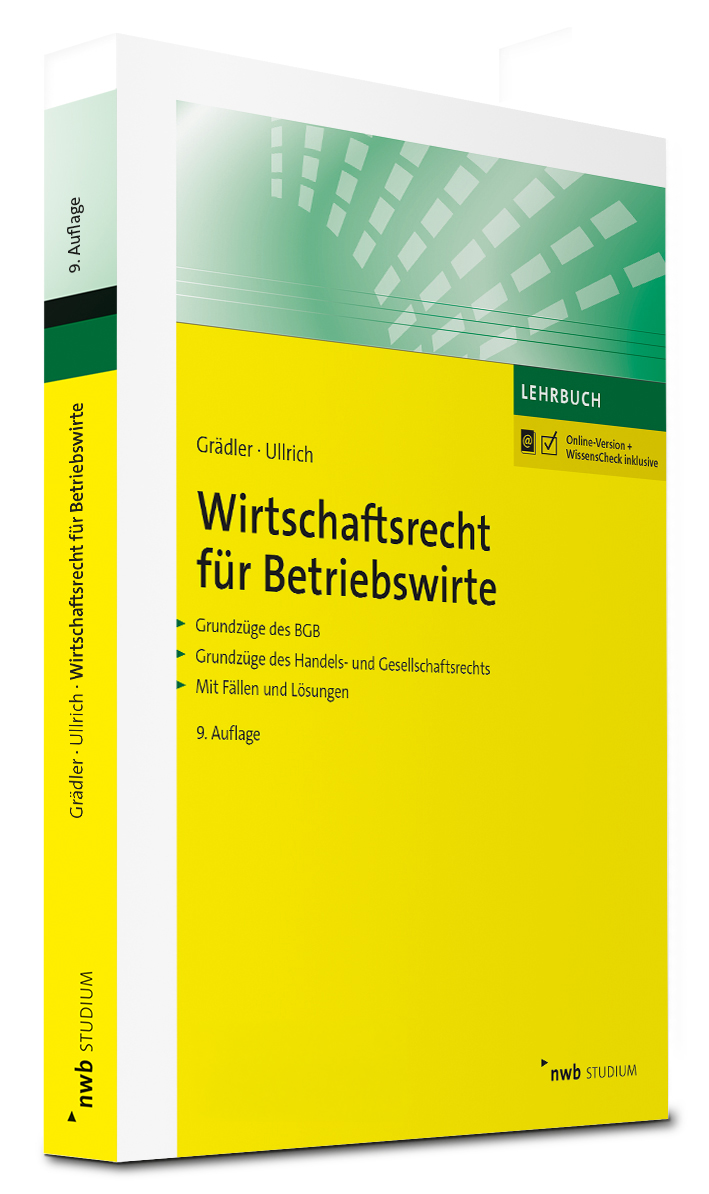 Cover des Fachbuchs "Wirtschaftsrecht für Betriebswirte" | nwb Verlag