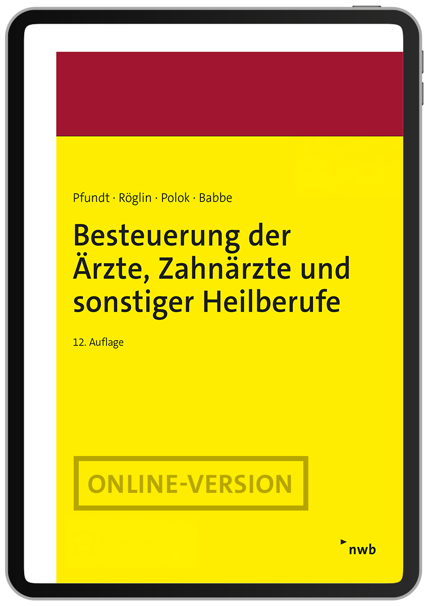 Besteuerung der Ärzte, Zahnärzte und sonstiger Heilberufe