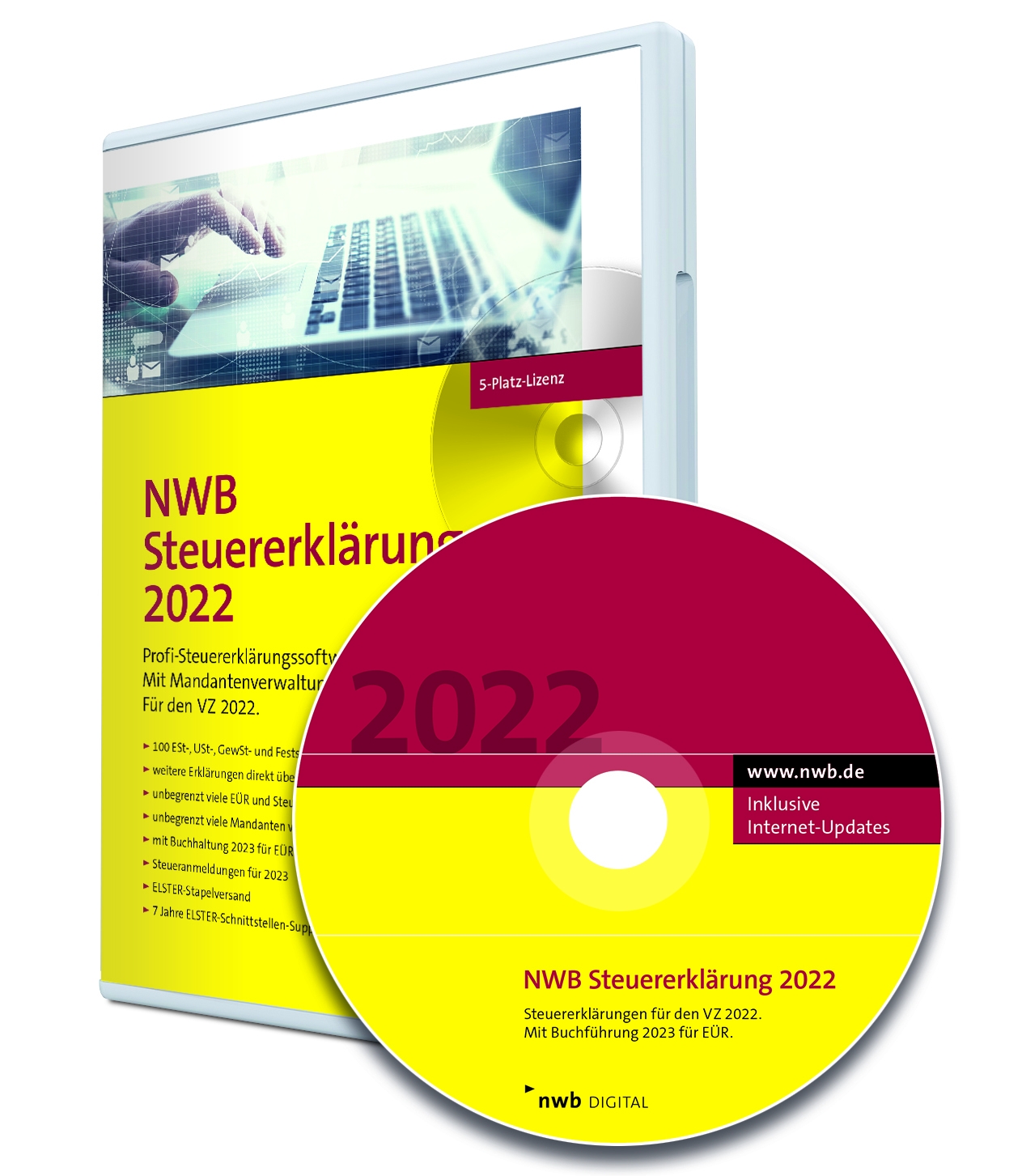 NWB Steuererklärung 2022 – 5-Platz-Lizenz | NWB Shop