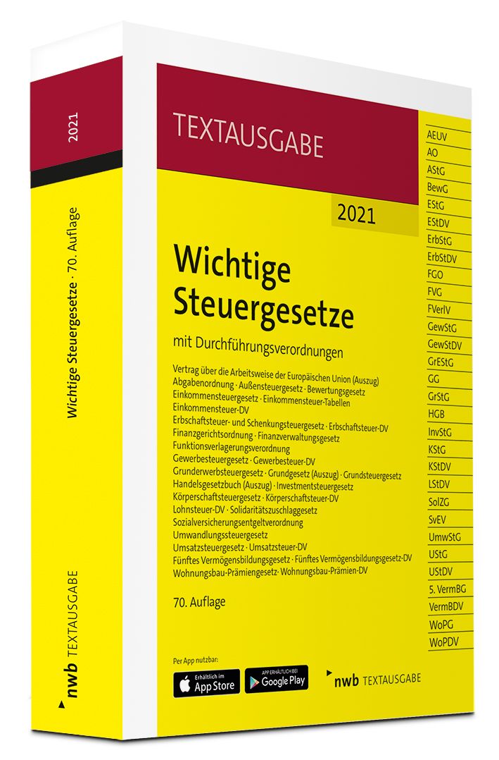 NWB Shop - Bücher, Zeitschriften, Datenbanken Für Steuerrecht ...